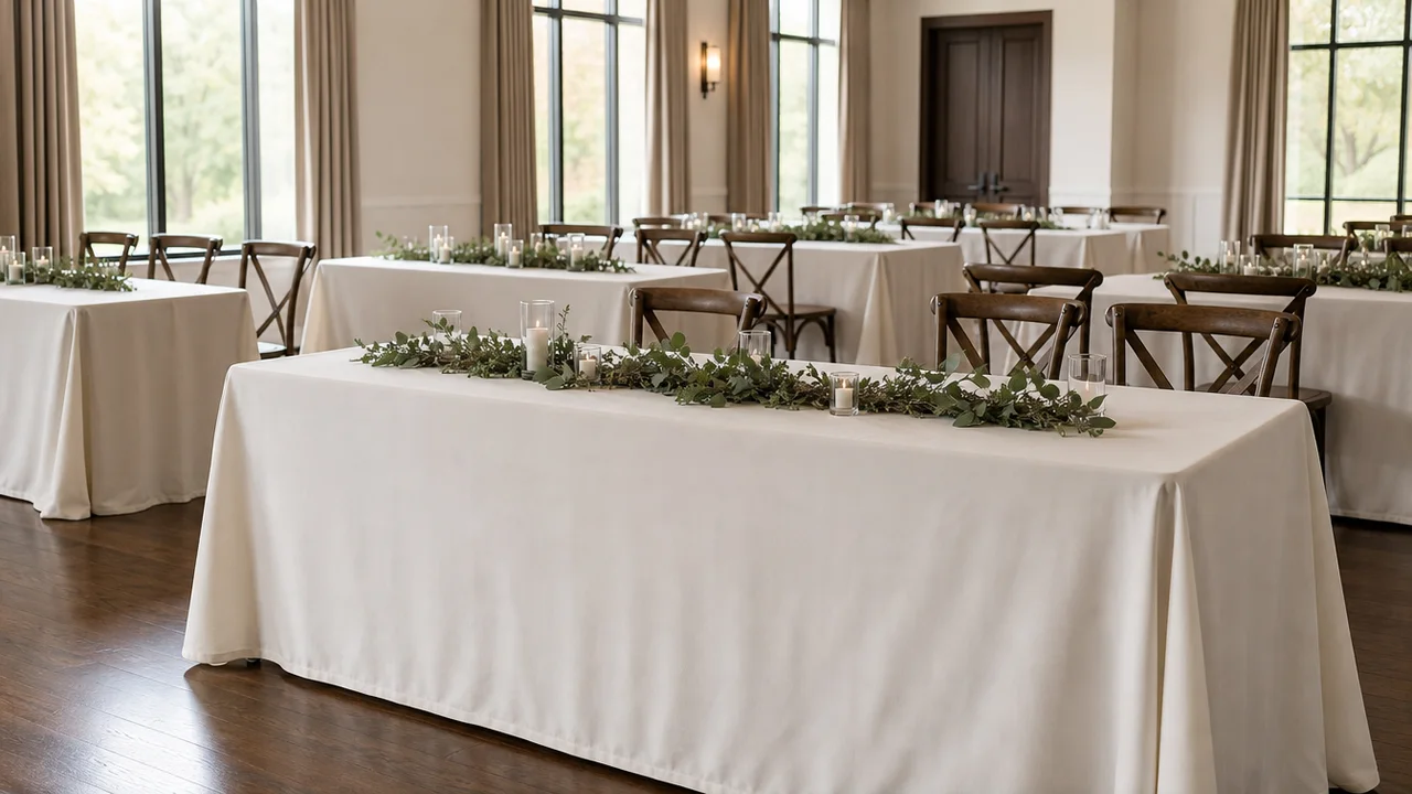 Exact 8 foot banquet table dimensions