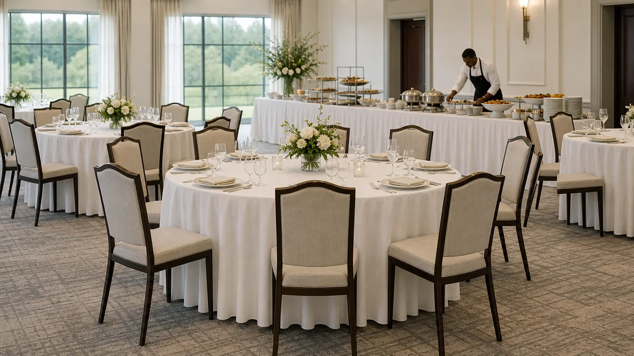 Banquet chair dimensions: sizes, height, and spacing