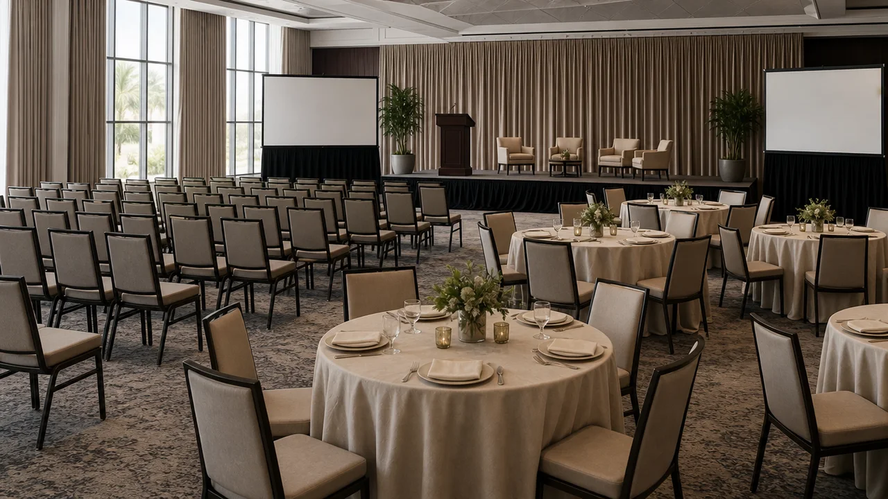 Banquet setup styles: theater to cabaret explained