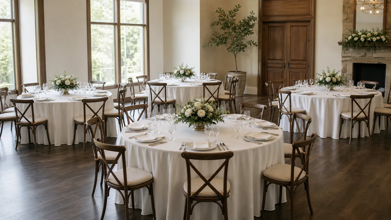 Round banquet table sizes at a glance
