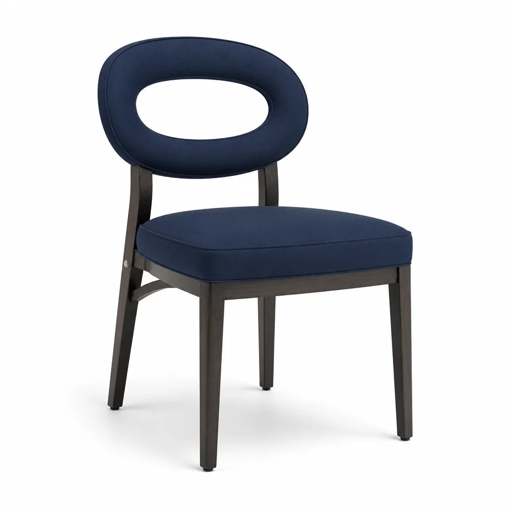 Indigo Arc Banquet Chair — concept image
